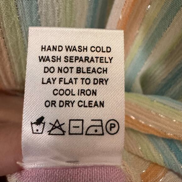 NWT Lovers & Friends Catalina Button Down Shirt in "Rainbow Stripe" Size XS - Picture 12 of 12